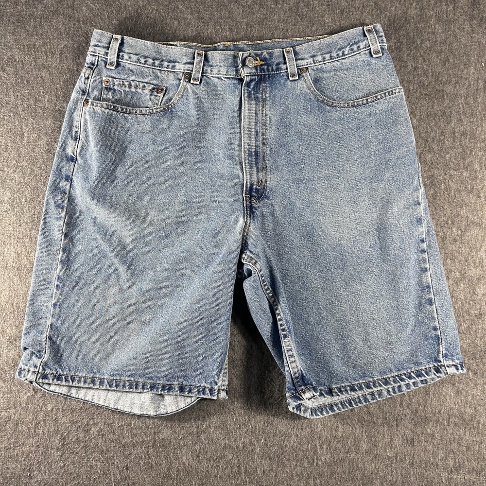 Vintage Levi's 550 Shorts Mens 38 Blue Y2K Baggy Skater Relaxed Denim